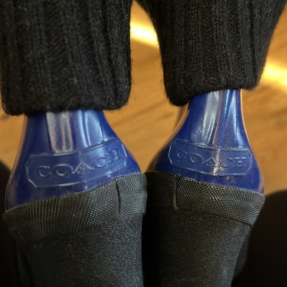 Coach rain boots royal blue size 6, excellent condition - Picture 2 of 5